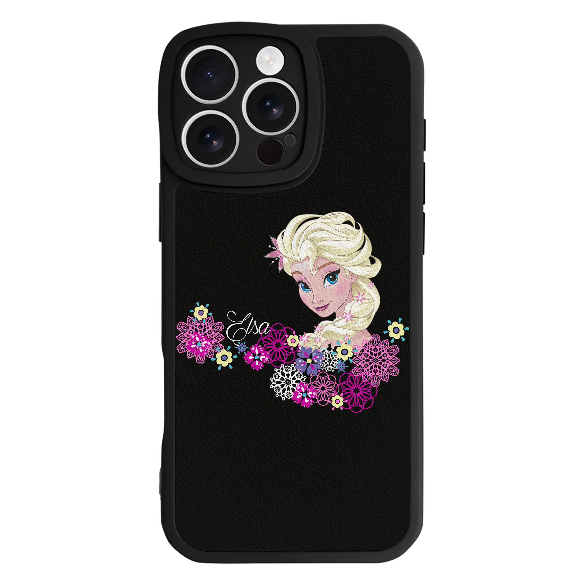 （画像用） アナと雪の女王 アンナ エルサ Frozen Anna Elsa 【iPhone 16シリーズ対応】シリコンスマホケース（レザー調） 材質：シリコン